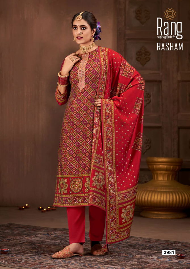 Rang Rasham Designer Printed Dress Material Catalog
